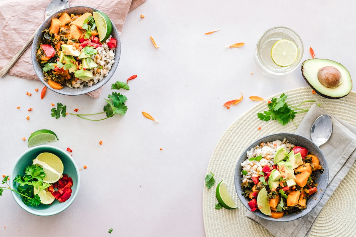 Fresh herbs and spices for flavor building without sugar or salt